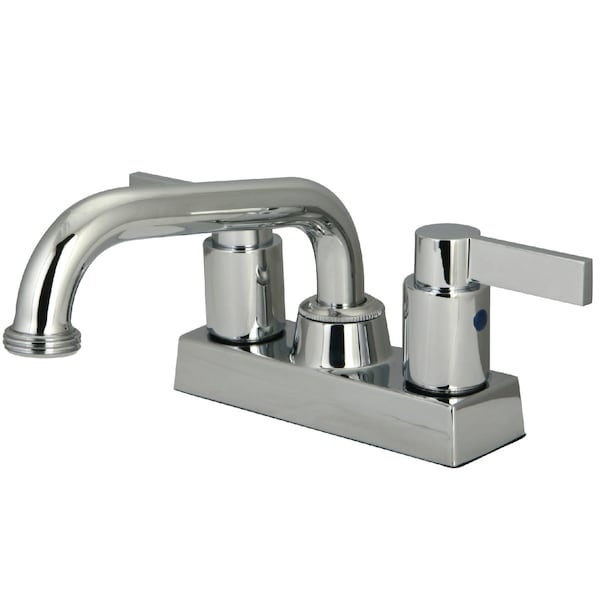 Two Handle, 4" Centerset Laundry Faucet, Chrome